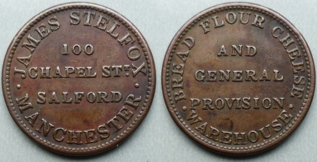 Manchester, James Stelfox provision dealer